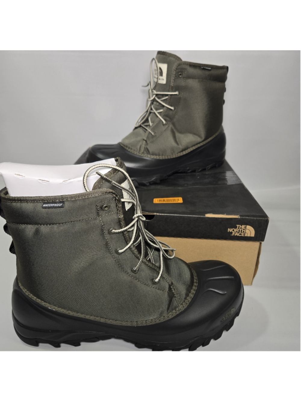 The North Face Tsumoru Snow Boots Men 11.5 Green Waterproof NIB Winter $119 MSRP